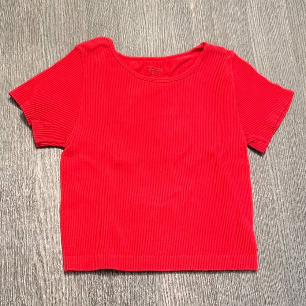 Vibrant Red Kids Short Sleeve Tee